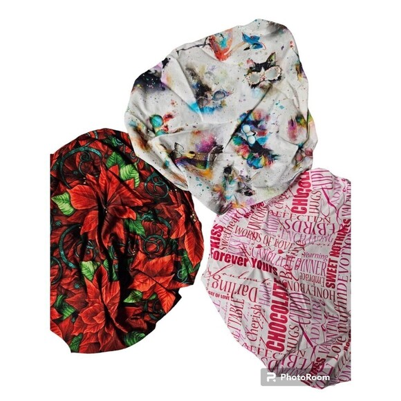 Scrub Surgical Caps Bundle of 9 - Picture 1 of 11